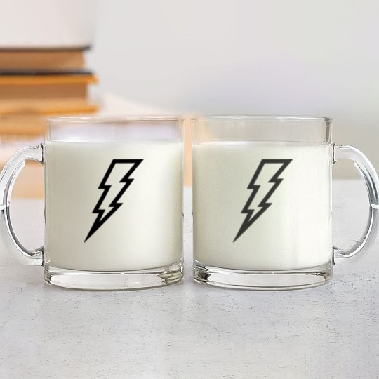 Lightning Bolt Glass Mugs