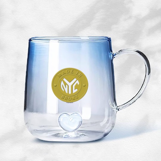 Made In The Bronx Token Gradient Glass Mugs