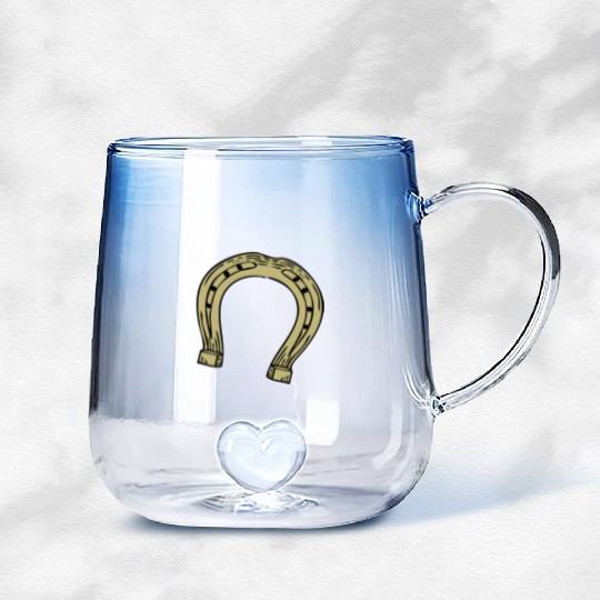 Horseshoe Gradient Glass Mugs