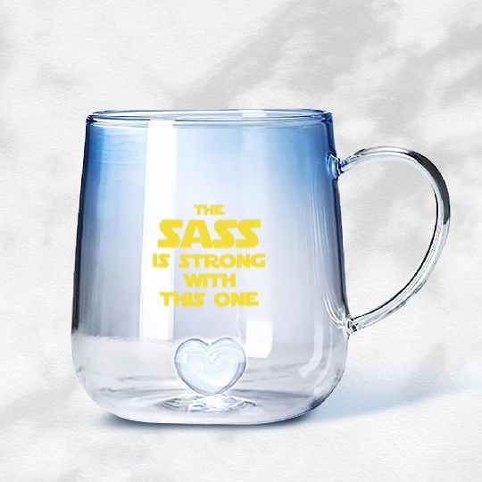 Star Wars - The Sass Is Strong Star Wars Gradient Glass Mugs