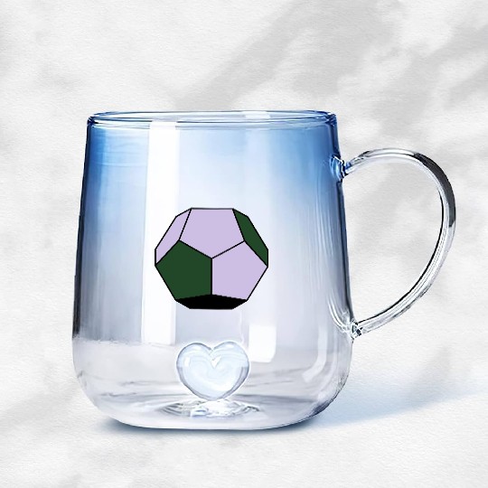 platonic solid Gradient Glass Mugs