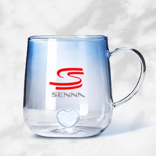 ayrton senna Gradient Glass Mugs
