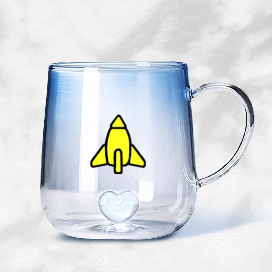 rocket power Gradient Glass Mugs