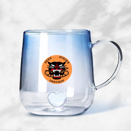 M18 HELLCAT Tank Destroyer Gradient Glass Mugs