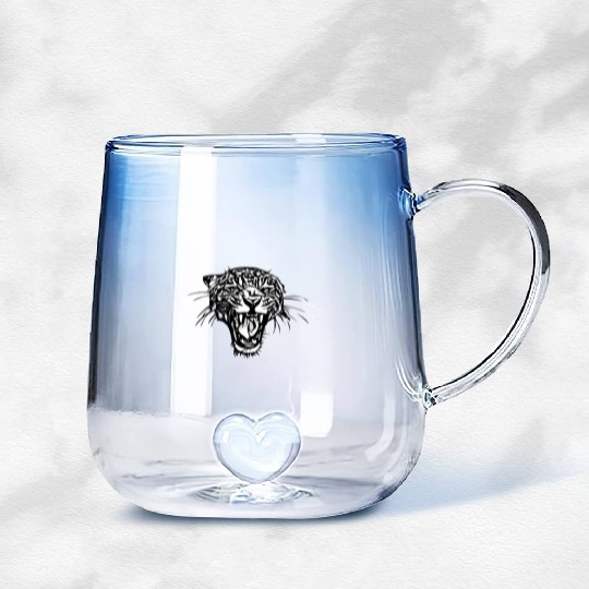 Cheetah Gradient Glass Mugs