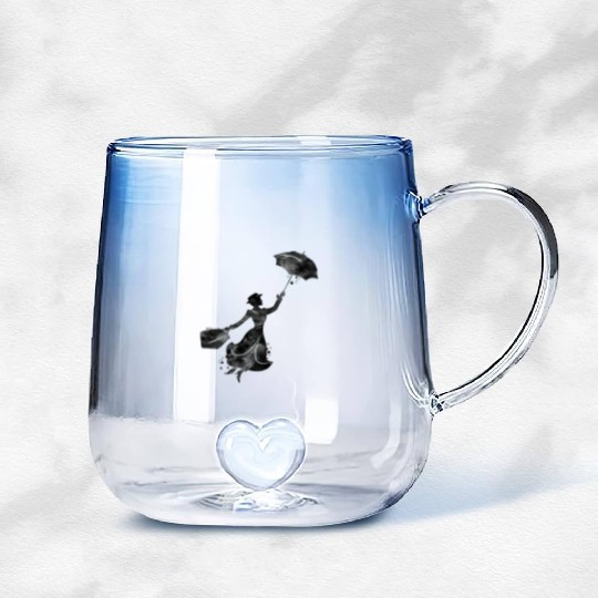 Mary Poppins Gradient Glass Mugs