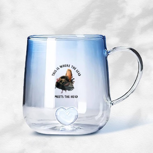 Wild Turkey Hunting Gradient Glass Mugs