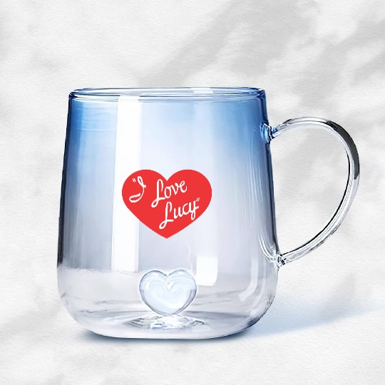 I Love Lucy Gradient Glass Mugs