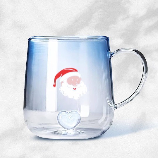 Santa Saint Nicholas Gradient Glass Mugs