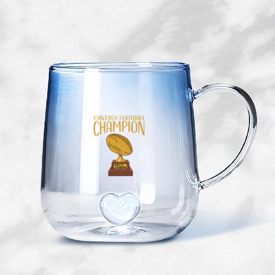 Fantasy football champion Gradient Glass Mugs