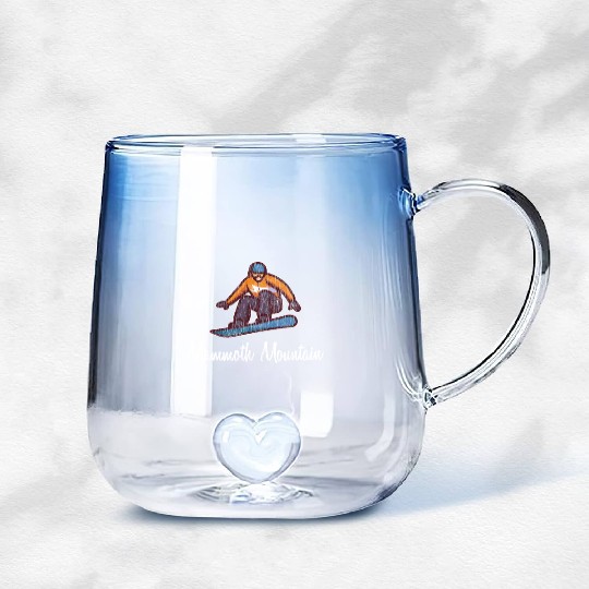 Mammoth Mountain Gradient Glass Mugs