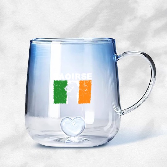 Saoirse Irish Republican Conservative Capitalist I Gradient Glass Mugs