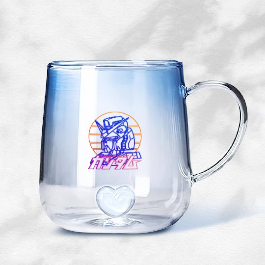 gundam rx 78 Gradient Glass Mugs