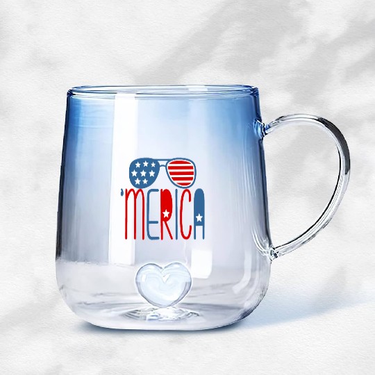merica Gradient Glass Mugs