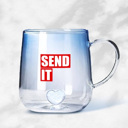 Send it Gradient Glass Mugs