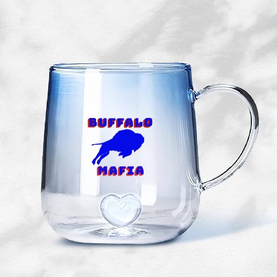 Bills Mafia Gradient Glass Mugs Makes A Great Gift For Buffalo Spo