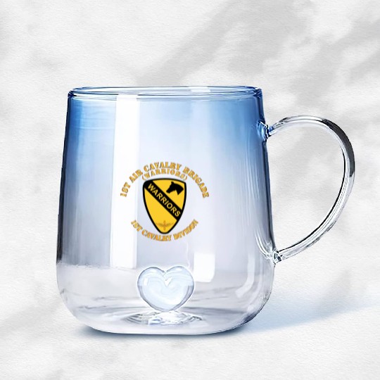 Army 1st Air Cavalry Bde Warriors 1st Cav Division Gradient Glass Mugs