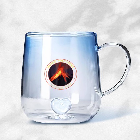 Hawaii Volcanoes National Park Gradient Glass Mugs Camping H
