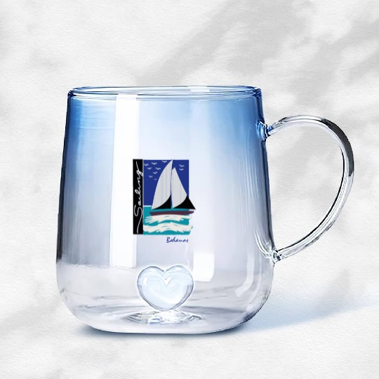 boats and hoes step brothers Gradient Glass Mugs