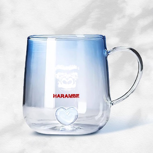 Harambe Gradient Glass Mugs
