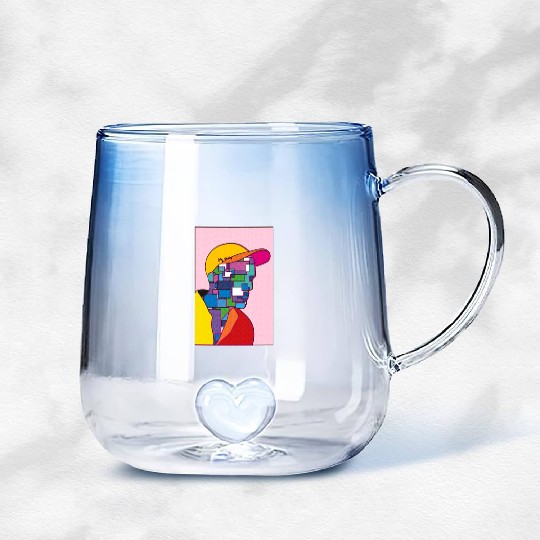 Lil peep Cry Baby Gradient Glass Mugs