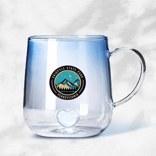 Ohiopyle State Park Pennsylvania Gradient Glass Mugs