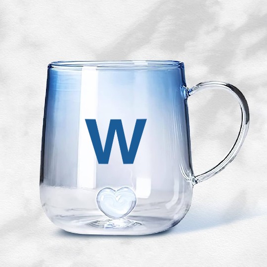 Chicago Win Flag Cubs Gradient Glass Mugs