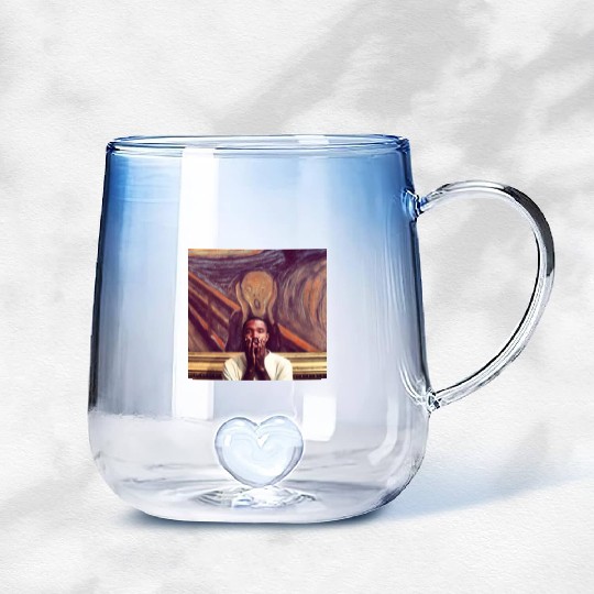 Frank Ocean Purple Blond Gradient Glass Mugs