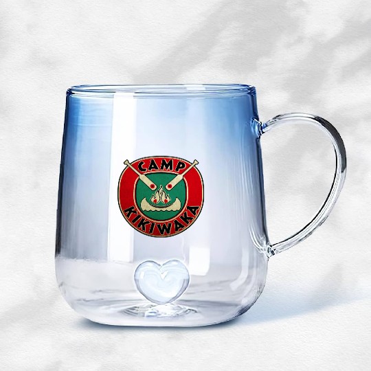 Vintage Camp Kikiwaka Logo Gradient Glass Mugs