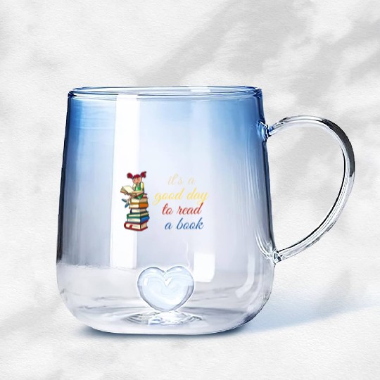 it's a good day to read a book Gradient Glass Mugs