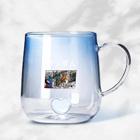 GUNDAM 00 Celestial Being Gradient Glass Mugs