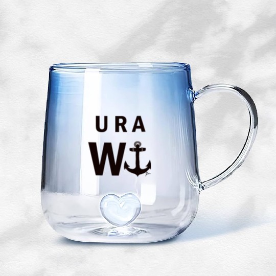 U R A W anchor! Gradient Glass Mugs