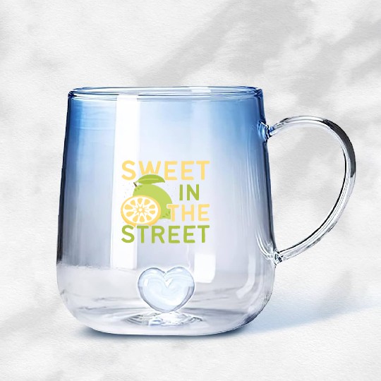 Lemon Juice Sweet In The Street Lemonade Stand Gradient Glass Mugs