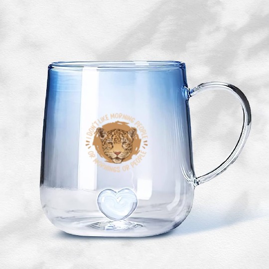 Cheetah Gradient Glass Mugs