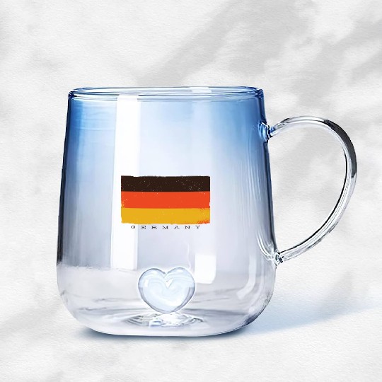Germany Flag Travel Germany Flag Travel gift inspi Gradient Glass Mugs