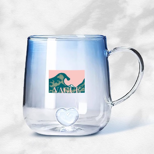 La Grande Vague - The Great Wave Gradient Glass Mugs