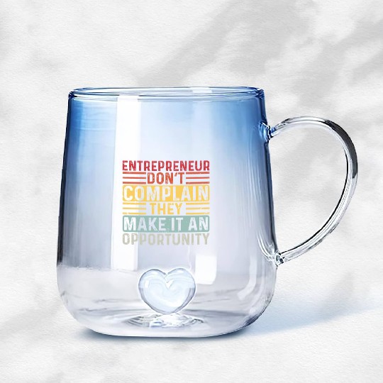 Entrepreneur Minded Business Lifestyle Gifts Idea Gradient Glass Mugs