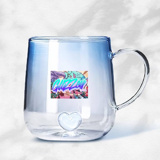 GliZZey Anime Gradient Glass Mugs