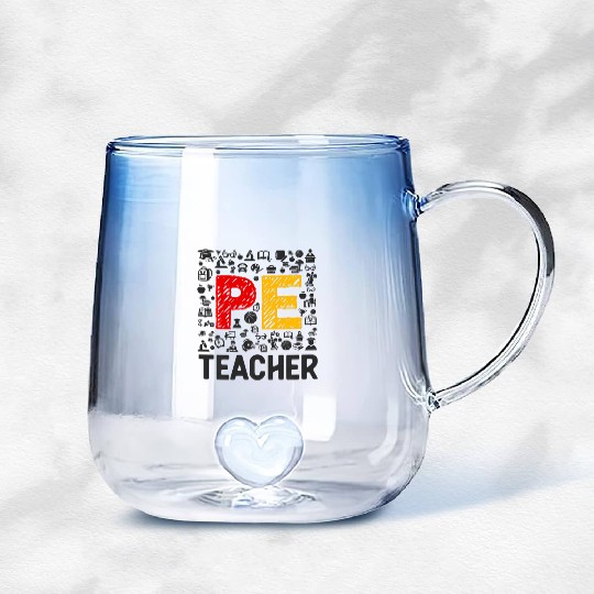 Physical Education Teacher PE Teacher Gradient Glass Mugs