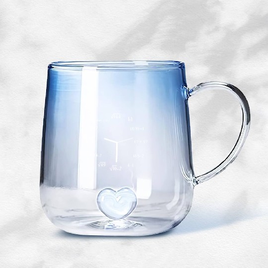 Math Meme Math Equation Joke Funny Math Clock Gradient Glass Mugs