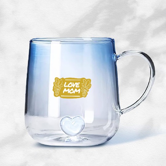 Love Mom - Love for Mums Gradient Glass Mugs