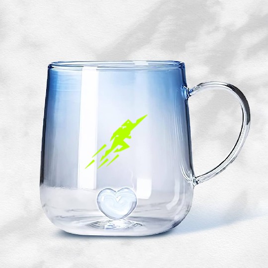 Rocket Man Gradient Glass Mugs