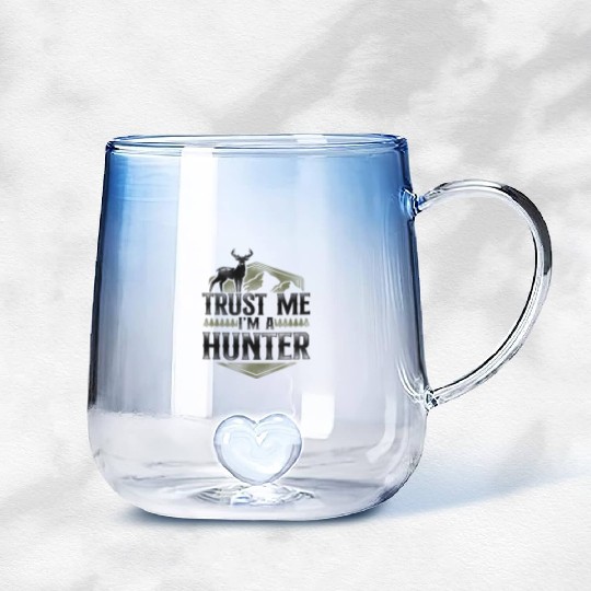 Buck Deer Hunting Hunter Vintage Gradient Glass Mugs