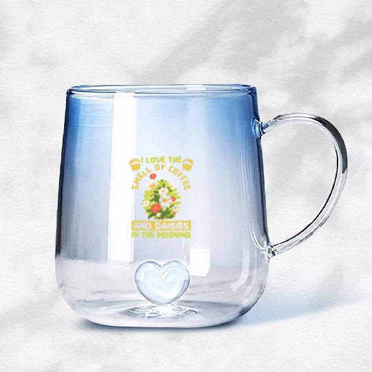 Daisy Garden Gardening Gardener Gradient Glass Mugs