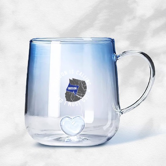 Oregon Is Calling And I Must Go America Oregonians Gradient Glass Mugs