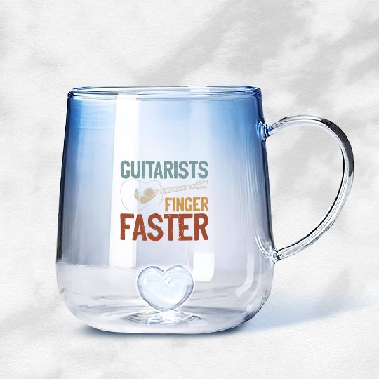 Guitarist Pun Adult Humor Funny Guitar Player Gradient Glass Mugs