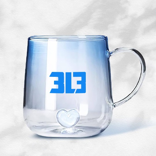 detroit lions 313 Gradient Glass Mugs