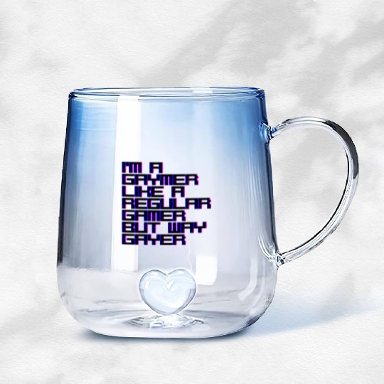I'm A Gaymer, Like A Regular Gamer But Way Gayer 4 Gradient Glass Mugs