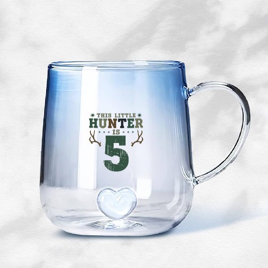 Buck Deer Hunting Hunter Kid 5th Gradient Glass Mugs