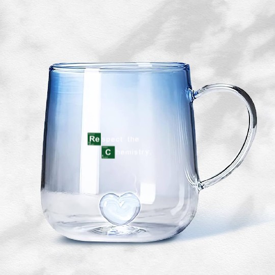 Respect the Chemistry Breaking Bad Gradient Glass Mugs